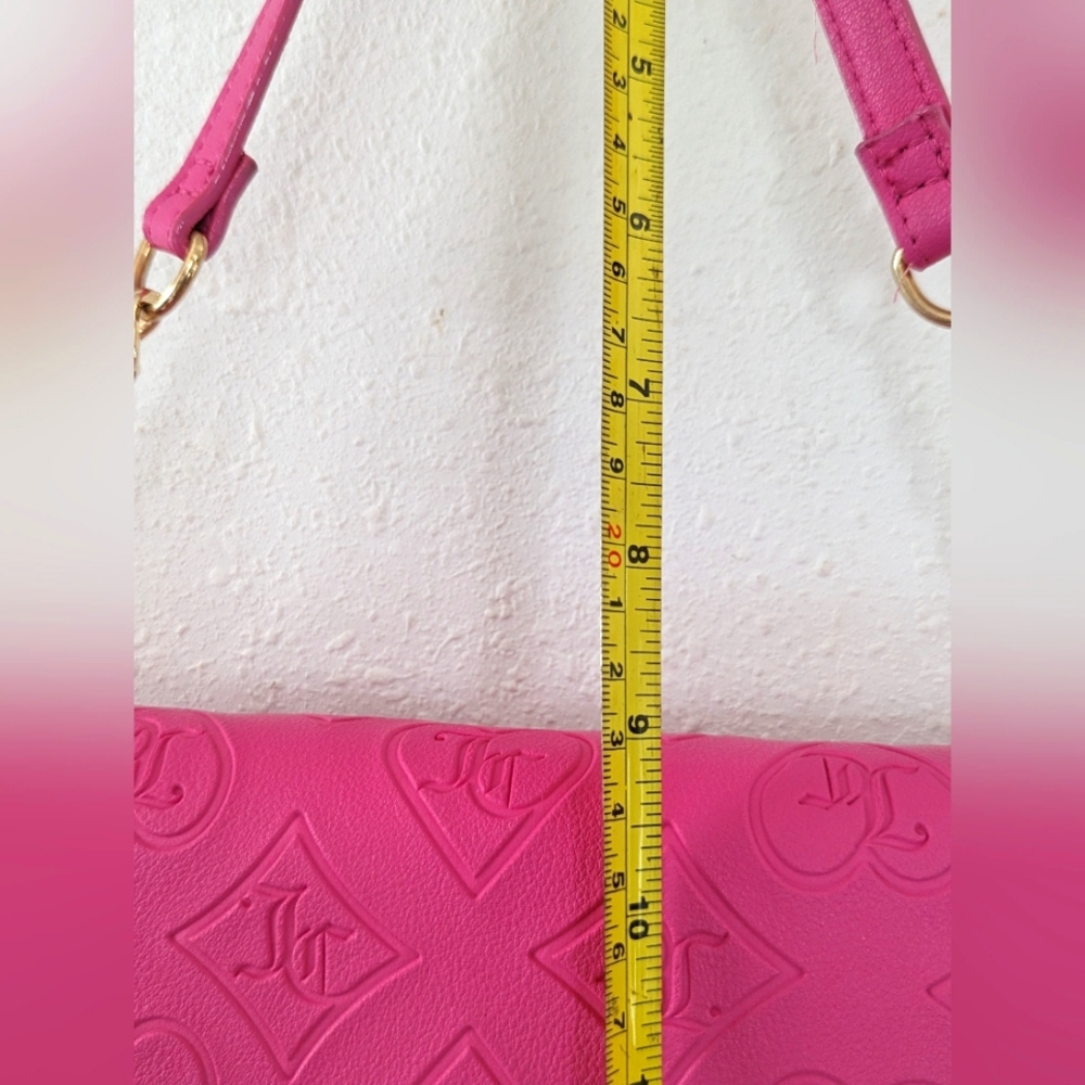 Juicy Couture Bag Small Pink W/Chain Strap - Picture 11 of 12